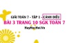 Giải bài 3 trang 10 Toán 7 Tập 1 SGK Cánh Diều